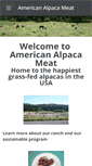 Mobile Screenshot of americanalpacameat.com
